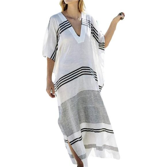 Dresses & Skirts - Eddoyee Loose Beach Kaftan Dresses for Women Caftan Swimsuit Cover Up